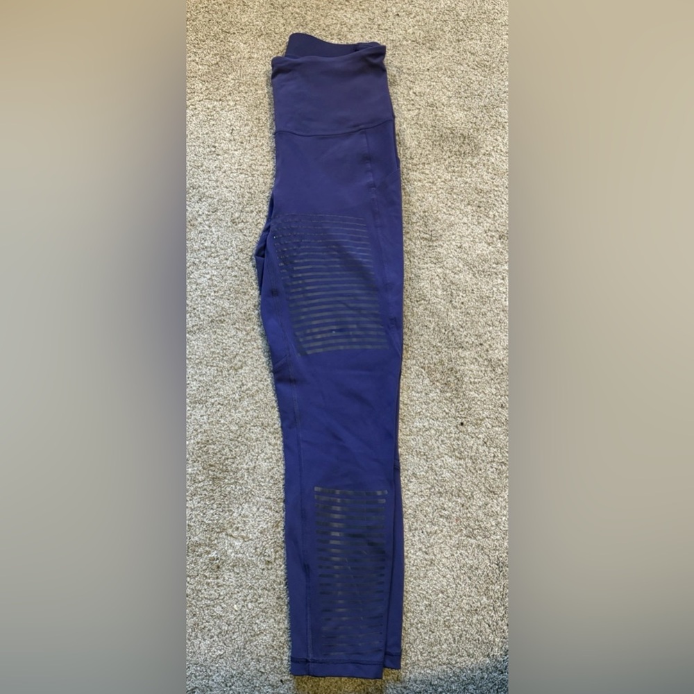 Lululemon Purple Leggings with Matte Stripe Detail 8